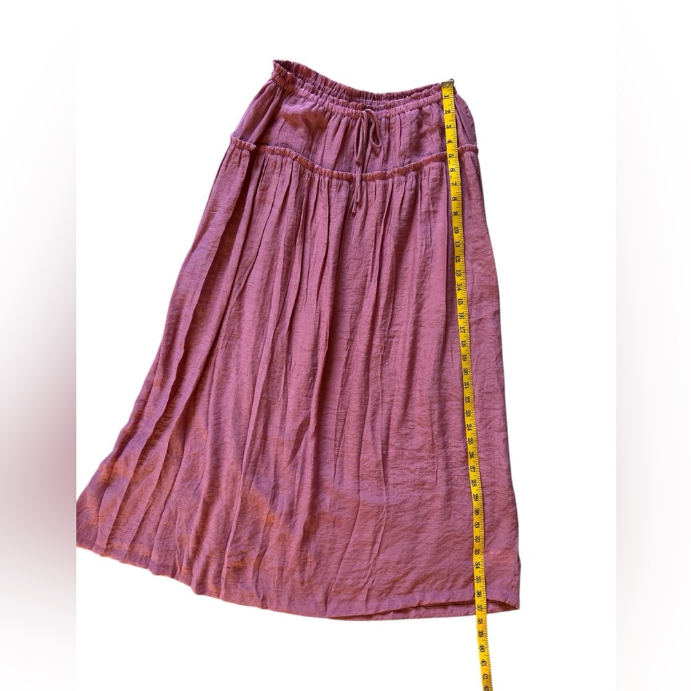 Bobeau Dark Blush Deep Rose Maxi Skirt Size M NWT - Picture 7 of 11